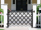 Single Folding Security Gate, Lockable Scissor Gate with 360 degree Swivel Casters, Outdoor V952-GZDZDAQM5157HX49X001V0