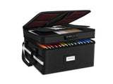 CARLA HOME Fireproof Document Box with Lock - Fabric - Office - Fireproof Document Safe LSB-36523