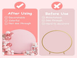 Round Backdrop Cover - 7.2x7.2ft Pink Circle Cover Round Photography Background for Birthday Party V1192-AZ-W-3403