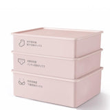 Underwear Panties Socks Box Close-fitting Clothing Storage Box Drawer Three-piece Cover with V1107-UNDERWEAR PANTIES SOCKS BOX-BLUE
