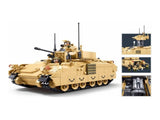 Sluban B1363 Model Kit 135 M3A3 Bradley Armored Infantry Vehicle IFV AFV Modern US Army Buildi SLB1363
