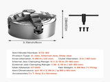 4-Jaw Lathe Chuck, 3 Inch Clamping Range with T-key V952-SZKP3YC4GKZ0TVAS3V0