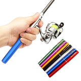 Fishing Pole,Collapsible Pole Kit Rod Combo Pen Pole Rod Reel Combo Kit Pole Reel Combom Eryue 1m / V1366-AZ2-W-18406