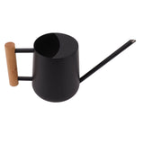 Watering Can 900ml Stainless Steel Long Spout Wooden Handle Elegant Flower Watering Pot for Garden V1294-YM0706-3111230174012