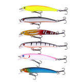 43-Pack Fishing Lure Wobbler Minnow Mixed Color V1237-ZY-506-0125