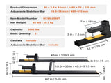 Pallet Forks, 907 kg Tractor Bucket Forks, 1490 mm Total Length Clamp on Pallet Forks with V952-HCS2000LBS60IX9MMV0