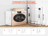 2-Tier Foldable Clothes Drying Rack with Sock Clips & 21 Drying Rods White V952-LDSLYJAX5059Q3FK5001V0