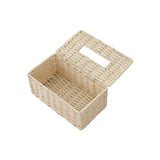 2PCS Tissue Box Cover Rectangle Tissue Box Rattan Tissue Box Holder,Wicker Decorative Tissue Holder V1366-AZ2-W-08682