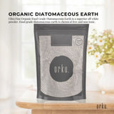 Orku 2Kg Fine Diatomaceous Earth - Food Grade FCC Fossil Shell Flour Powder V238-SUPDZ-12295728824400
