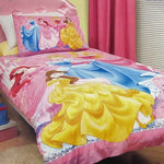 Caprice Disney Three Princesses Licensed Quilt Cover Set Single V442-CAP-QUILTCS-THREEPRINCESSES3434-PINK-SB