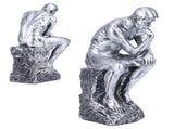 Thinker Statue European Style Resin Character Sculpture Home Office Bookshelf OrnamentSilver V1294-YM0901-3115210043911