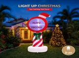Jingle Jollys Christmas Inflatable Pole 1.8M Height LED Outdoor Decorations Illuminated XMAS-INF-POLE-6FT
