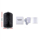 Black Aroma Diffuser 160 ml, Ultrasonic Aromatherapy Humidifier V1188-MS-617-074