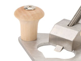 Router Plane with Depth Stop Base Hole Ergonomic Stainless Steel Router Plane Handheld Woodworking V1294-YM0901-3111240278511
