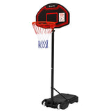 Everfit 2.1M Basketball Hoop Stand System Adjustable Portable Pro Kids Black BAS-HOOP-210-L-BK