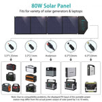 CHOETECH SC007 Solar Panel Portable Charger 80W 18V with USB-C PD 30W V28-ELECHOSC007