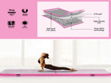 Everfit 4M Air Track Gymnastics Tumbling Exercise Cheerleading Mat Inflatable Pink ATM-4-1-01M-PK