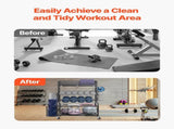 Home Gym Workout Equipment Organizer Yoga Mat Storage Weight Rack Dumbbell 870 x 405 x 1010 mm V952-LSDLYJJ4C313AAQ8JV0