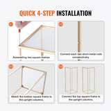 2PCS 31.5inch/80cm High Wedding Flower Stand, With Acrylic Laminate,Metal Vase Column Geometric V952-HLHJLFTJXKYLBM79EV0