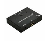 8K DP 1 In 2 Out Displayport Splitter Switch for HDTV Graphics Card Computer - Black V1263-JX-248
