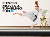 Powertrain 4m x 2m Airtrack Tumbling Mat Gymnastics Exercise Air Track with Pump IFM-0402-GYBK-IFP