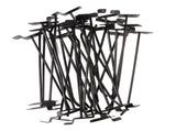 30PCS Panel Hooks Black Slatwall Hanger Thickened Easy Installation Anti Rust Display Pegs for V1294-YM0706-3117230143711
