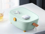 Plastic Medicine Storage Box Oval Double Layers Multi Grid Large Capacity Medical Box Organizer for V1294-YM0717-3117220203011