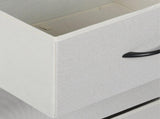 Levede Chest of 3 Drawers Bedside Table Beige CH1051-CR