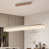 BAMDECOR A188 Nordic Dual Linear Dimmable Acrylic Kitchen Dining Table Pendant Light Minimalist V255-BAM-A188-COFFEE-1.2M