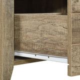 Bedside Table 2 drawers Storage Table Night Stand MDF in Oak V43-BST-CELOAK