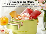 Dual-Wall Insulated Ice Cooler Bucket, Ice Bucket with Lid, Portable Ice Storage Container, Long V1370-AZ4-15720