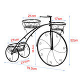 Iron Bicycle Plant Stand Rack Indoor Outdoor Garden V178-66775