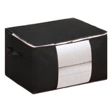 Clothes Storage Bags Fabric Foldable Blanket Storage Container Closet Organizer with Clear Window V1294-YM0901-3117250021317