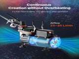 Airbrush Kit, 1/6 HP, Air Brush Kit with Air Compressor, Dual-Action Professional Airbrushes with V952-JCBTZ2G3AGWQ5IX0E001V3