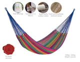 Outdoor undercover cotton Mayan Legacy hammock Family size Mexicana V97-TJMEXICANA