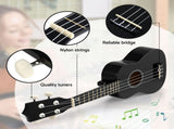 Alpha Ukulele 21 Inch Basswood Beginner UKULE-E-21-BK