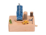 Beech Music Box Building Architectural Style Innovative Musical Box for Gift Home Office V1294-YM0901-3115210105711