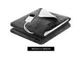 Giselle Electric Throw Rug Heated Blanket Washable Snuggle Flannel Winter Grey EB-THROW-RUG-DS-GY