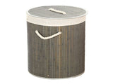 Foldable Laundry Basket Grocery Basket Bamboo Large Capacity Dirty Clothes Storage Bucket for Home V1294-YM0703-3117230013012