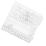 Worgeous White Plastic Pegboard Wall Shelf - Versatile Storage Organizer for Home, Office, Garage, V1366-AZ2-W-21494