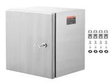 Steel Electrical Box, 40x30x25 cm, 304 Stainless Steel Electrical Enclosure Box, Wall-Mounted V952-BXGDQX16X12XBMZY8V0