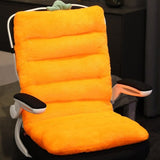 SOGA Orange One Piece Siamese Cushion Office Sedentary Butt Mat Back Waist Chair Support Home Decor SCUSHION053