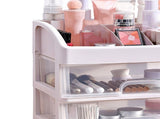 3 Tiered Drawer Cosmetic Storage Box Transparent Plastic Makeup Organizer Spacious Storage V1294-YM0901-3117240071011