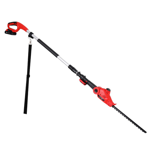 Giantz Cordless Pole Hedge Trimmer Garden Pruner Electric Cutter HT-POLE-20V-45-RDBK