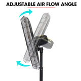 BAUMR-AG 30" 762mm 300W Industrial Pedestal Fan, Large, Commercial, Heavy-duty, 3 Speed, EESS V219-SPCAIRBM30PA
