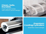 POLYCOOL 36L Triple Tank Commercial Slush Machine, Digital Control Panel, SAA Approved, Juice and V219-FDSSLSPY36LB
