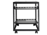 15U Open Frame Server 23-40 in Adjustable Depth, Free Standing or Wall Mount Network Server V952-KFSJJH15U2340IWPXV0