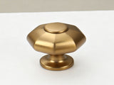 28mm Single Hole Octagonal Cabinet Knob 6pcs V1221-XM-LB363-GM22