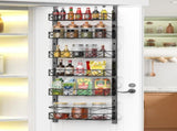 CARLA HOME 6 Tier Adjustable Baskets Over Door Pantry Organiser for Home Kitchen LSB-36118