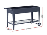 Green Fingers Raised Garden Bed x2 Elevated 100X40X80cm Planter Box Raised Container Herb GARDEN-AG-PLAT-ROLLX2